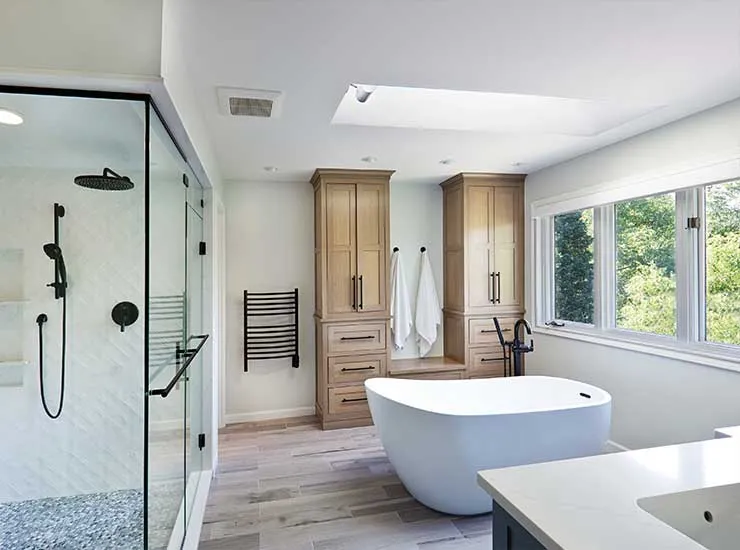 Representative example of bathroom remodeling